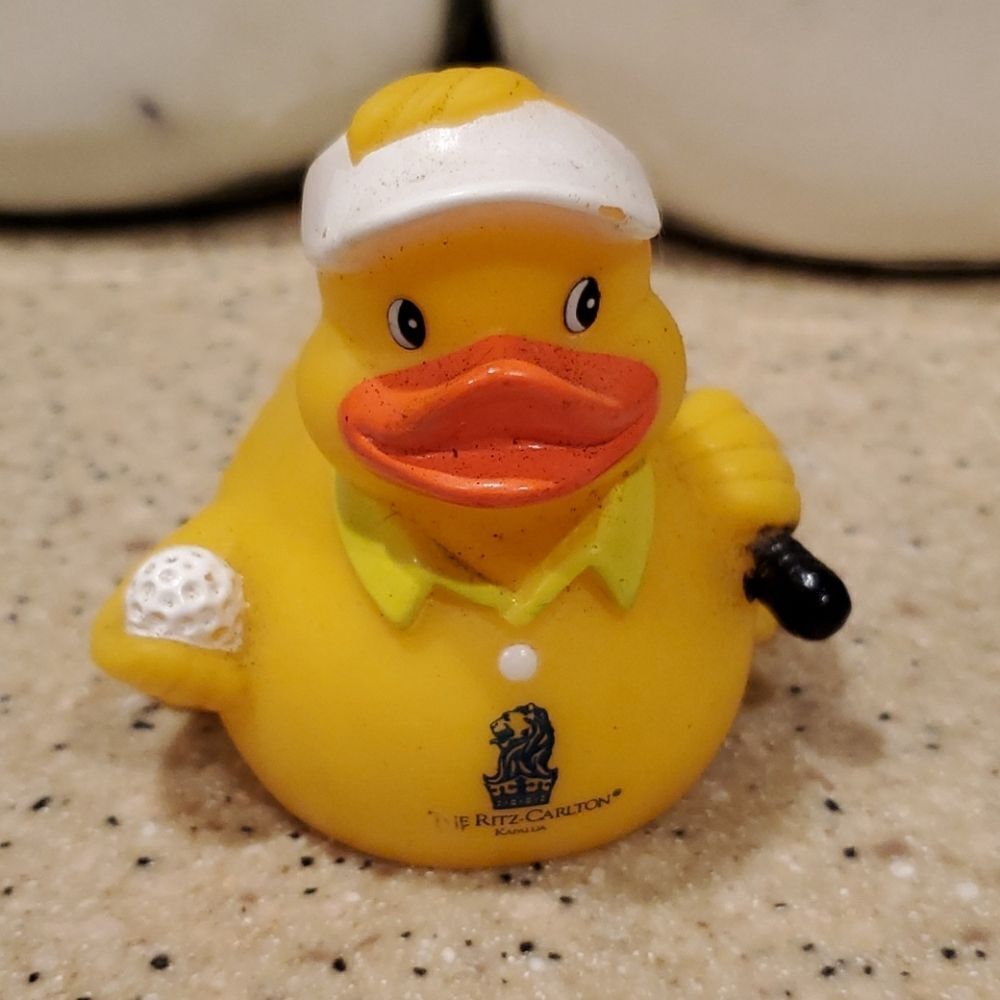 Pro Golfer Rubber Duck